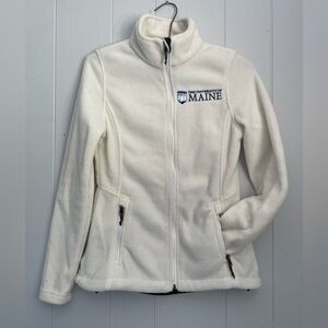Port Authority Women's White Fleece- UMaine